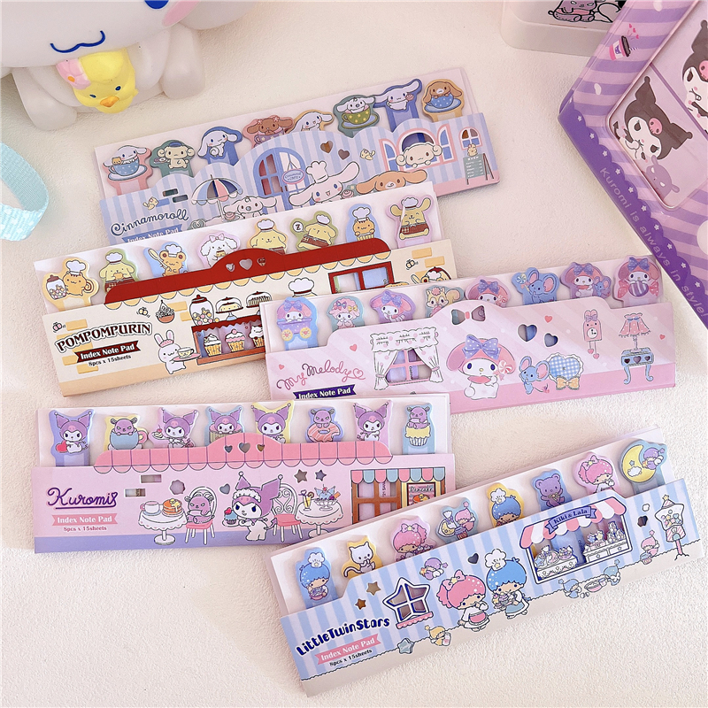 Office Supply Office Stationery Items - 120Sheets Kuromi Melody Sticky Notes Cartoon