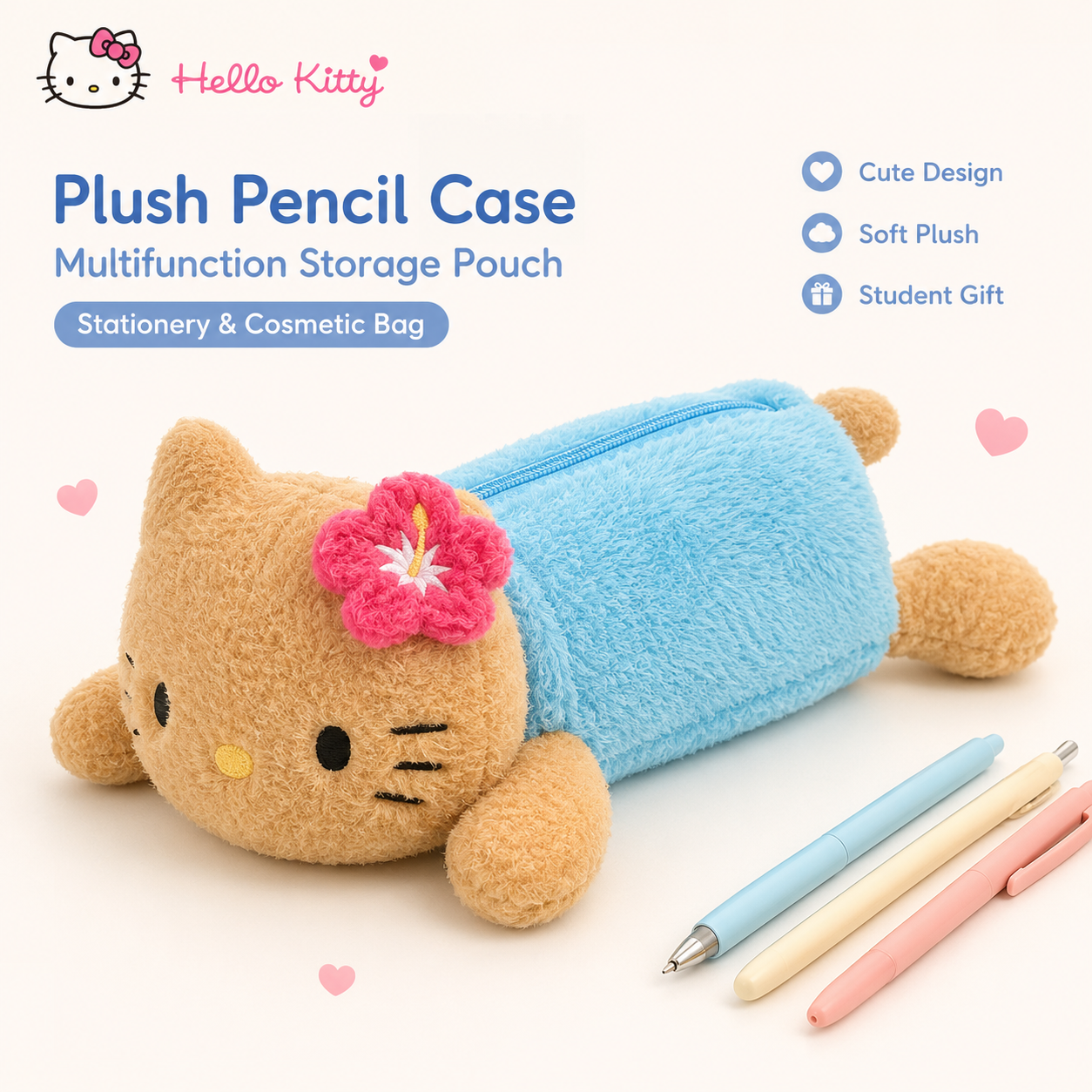 Tan Stationery & Office Supply - Sanrio Hawaiian Cute Tan HelloKitty Soft