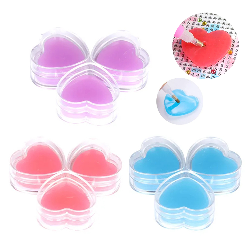 3/6pcs Heart-Shape Diamond Pai - Glue Stick Pack 评论和价格