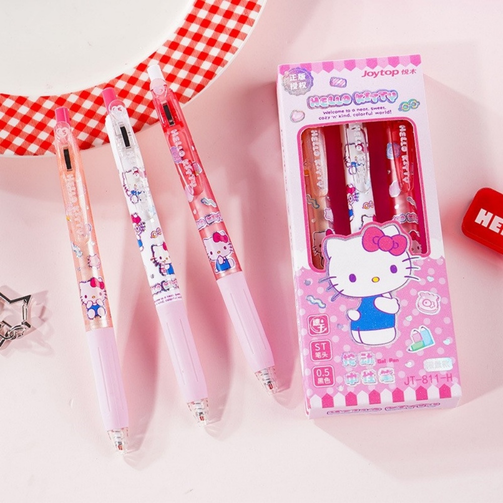 Genuine 3 Pcs/Set Sanrio Gel P - Office Supply Office Stationery Items 评论和价格