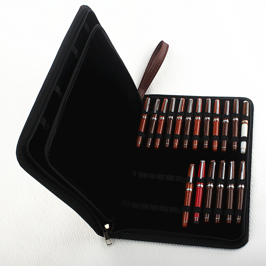 10 24 36 48 Pens PU Leather Wa - Pen Pouch Roll 评论和价格