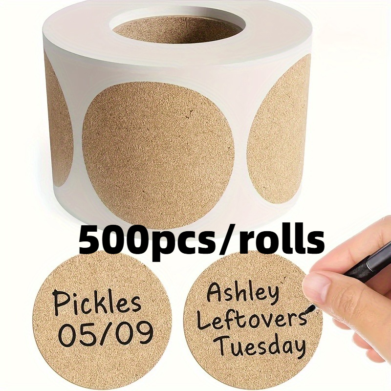500pcs/rolls Sticker Round Pas - Sticker Label Roll 评论和价格