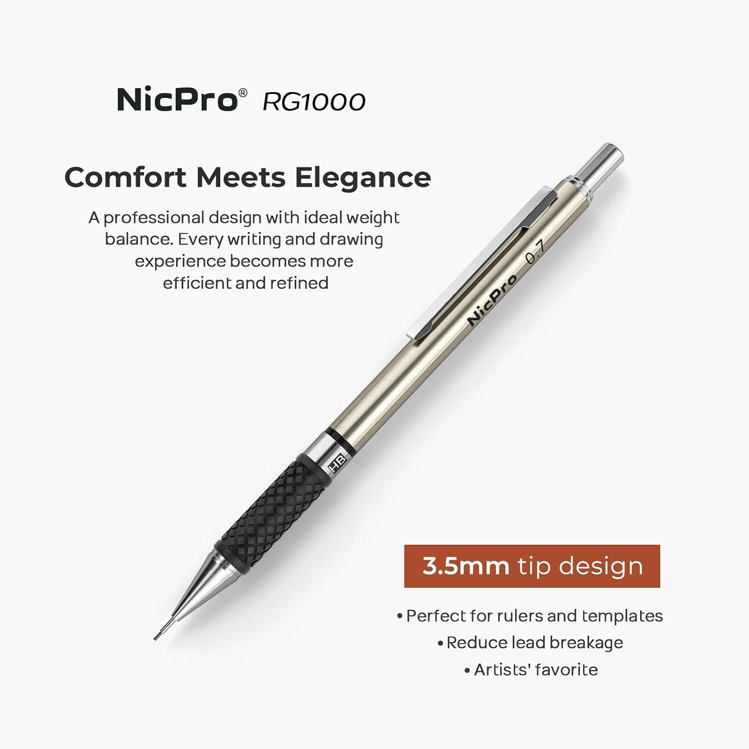 0.7 mm Metal Mechanical Pencil - Mechanical Pencil Lead 评论和价格