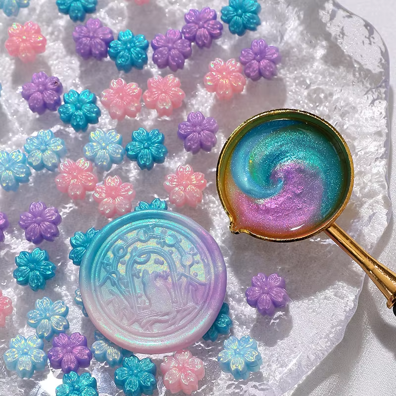 100pcs Aurora Cherry Blossom F - Wax Seal Stamp Kit 评论和价格
