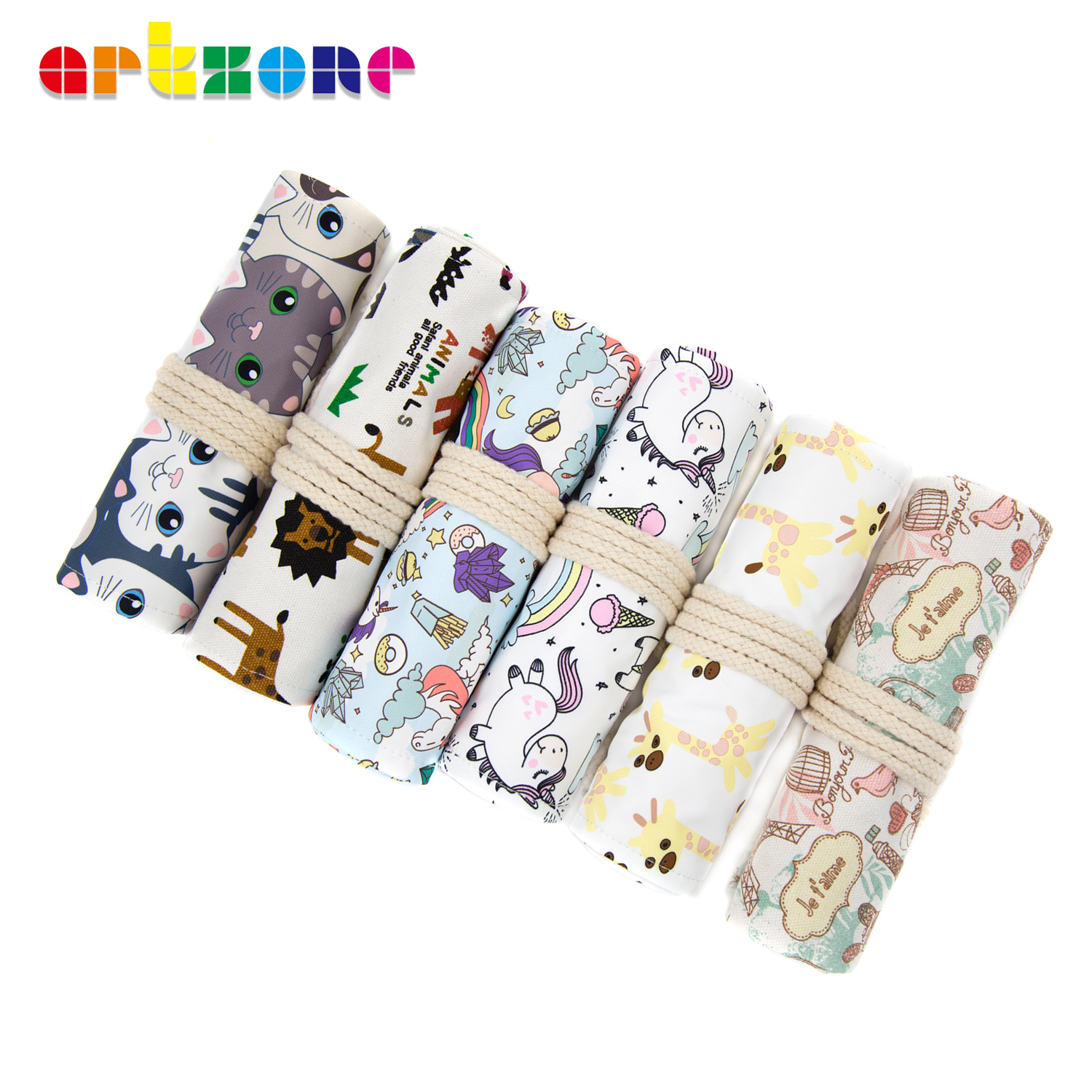 48 Holes Pencil Case Art Pen B - Pen Pouch Roll 评论和价格