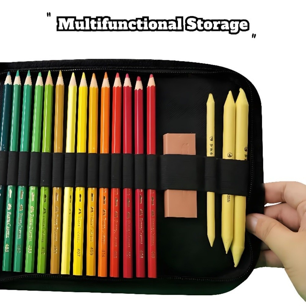 36/48/72 Hole Pen Curtain Blac - Pen Pouch Roll 评论和价格