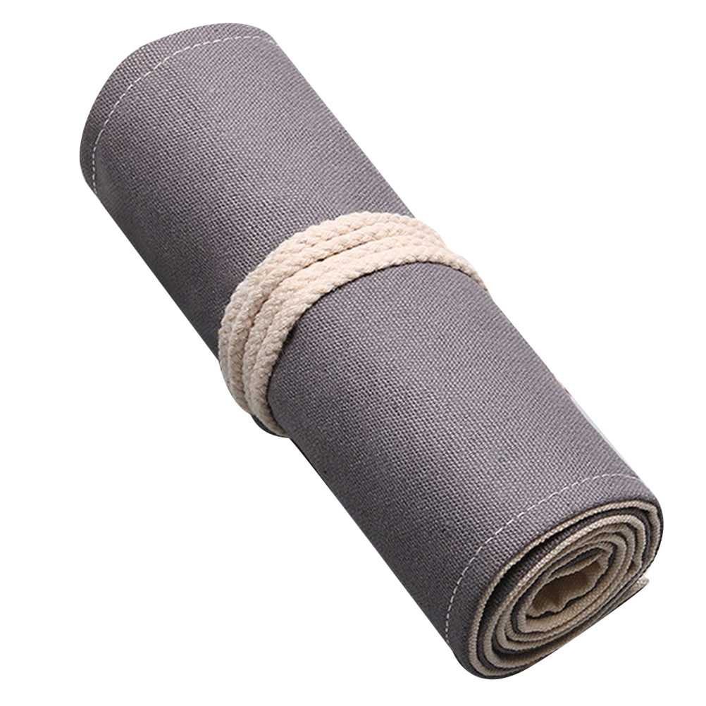 1Pcs Large Capacity Canvas Pen - Pen Pouch Roll 评论和价格