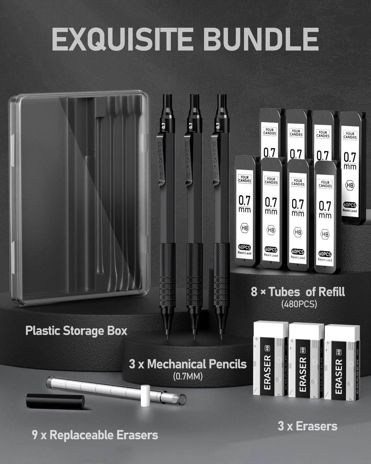 Premium 0.7mm Mechanical Penci - Mechanical Pencil Lead 评论和价格