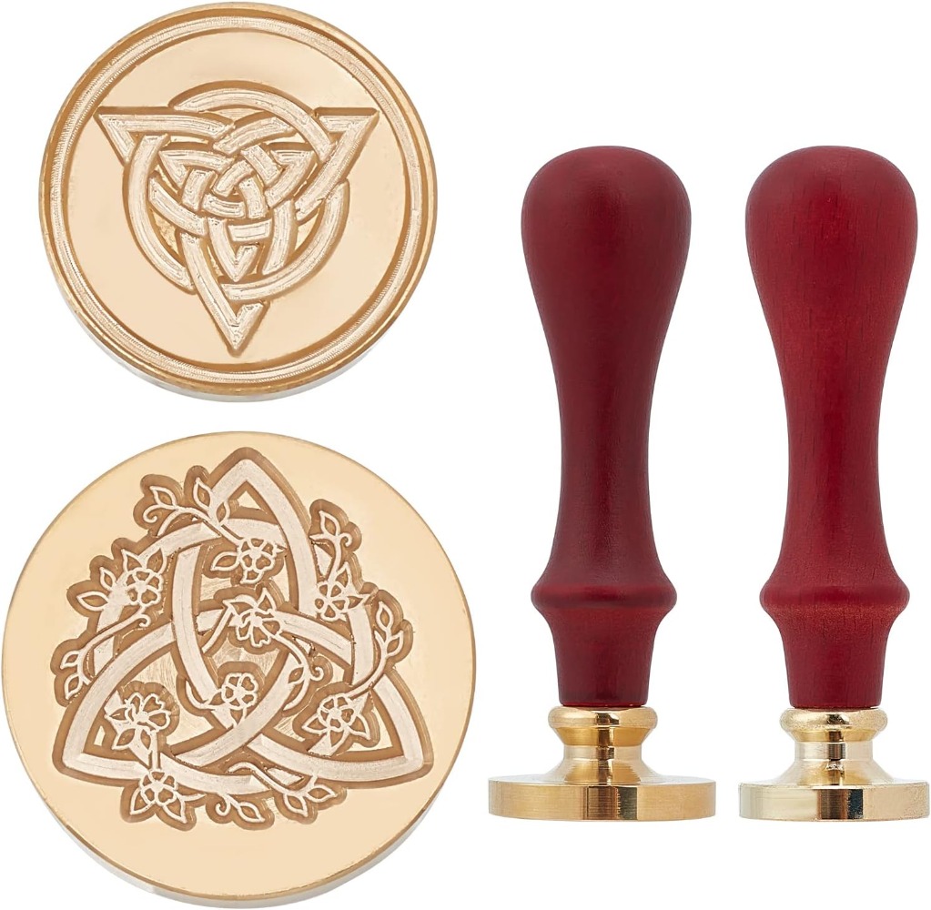 2 Set Celtic Knot Wax Seal Sta - Wax Seal Stamp Kit 评论和价格
