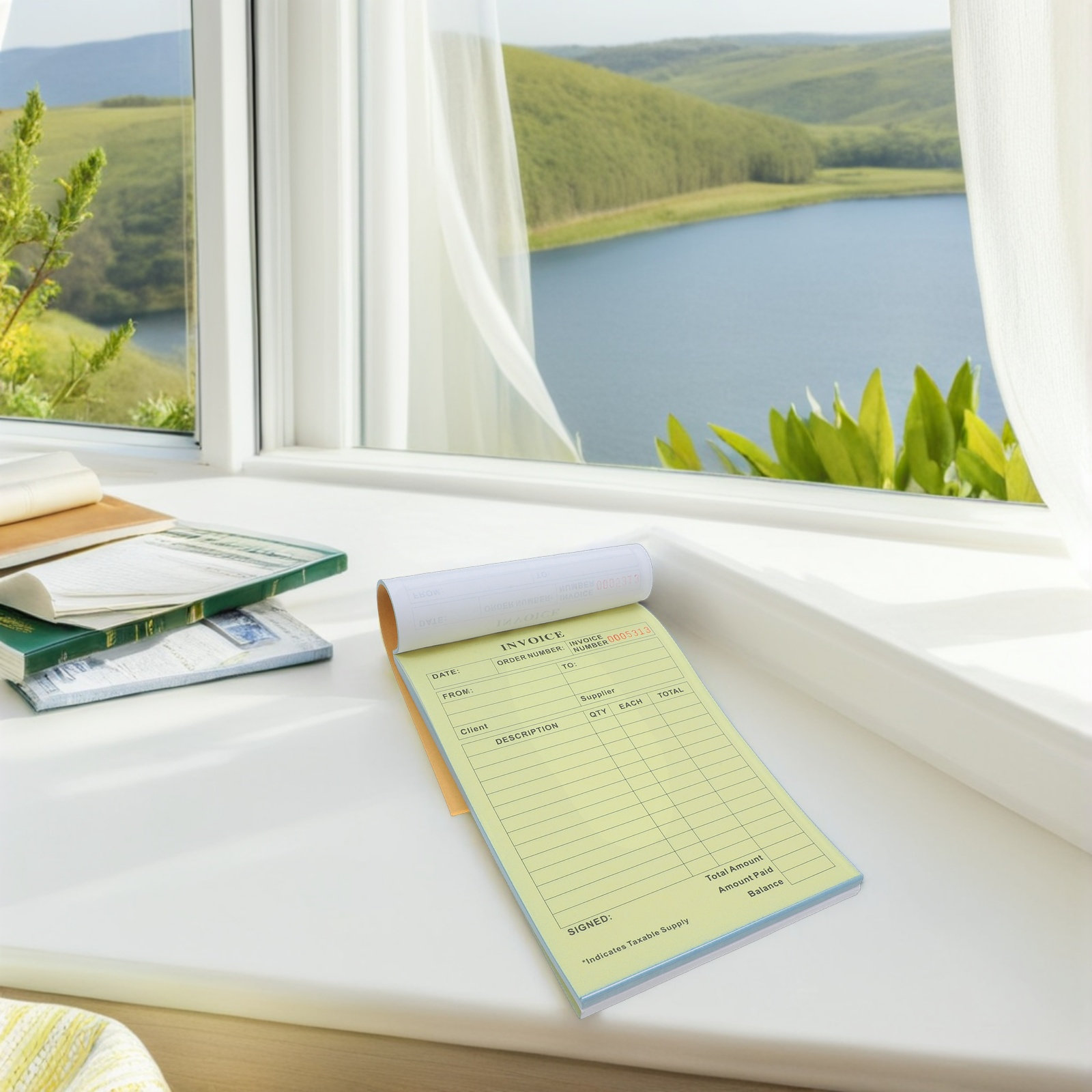 2-Part Carbonless Invoice Rece - Carbon Copy Book 评论和价格