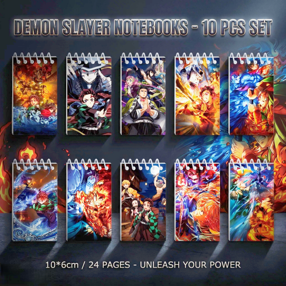 10PCS Demon Slayer Notepads. S - Is Stationery Office Supply 评论和价格