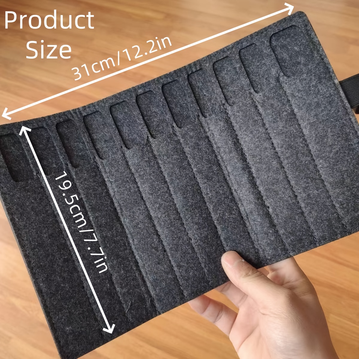 11-Pen Capacity Felt Roll-Up P - Pen Pouch Roll 评论和价格