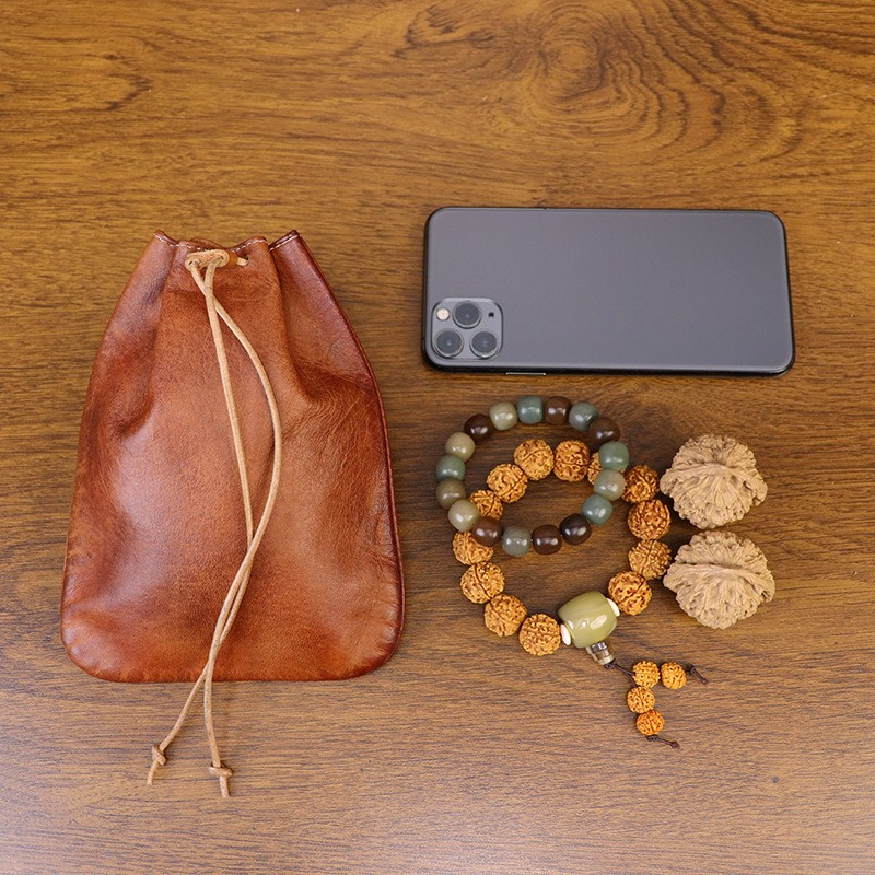 Handmade Retro Style Cowhide M - Tan Stationery & Office Supply 评论和价格