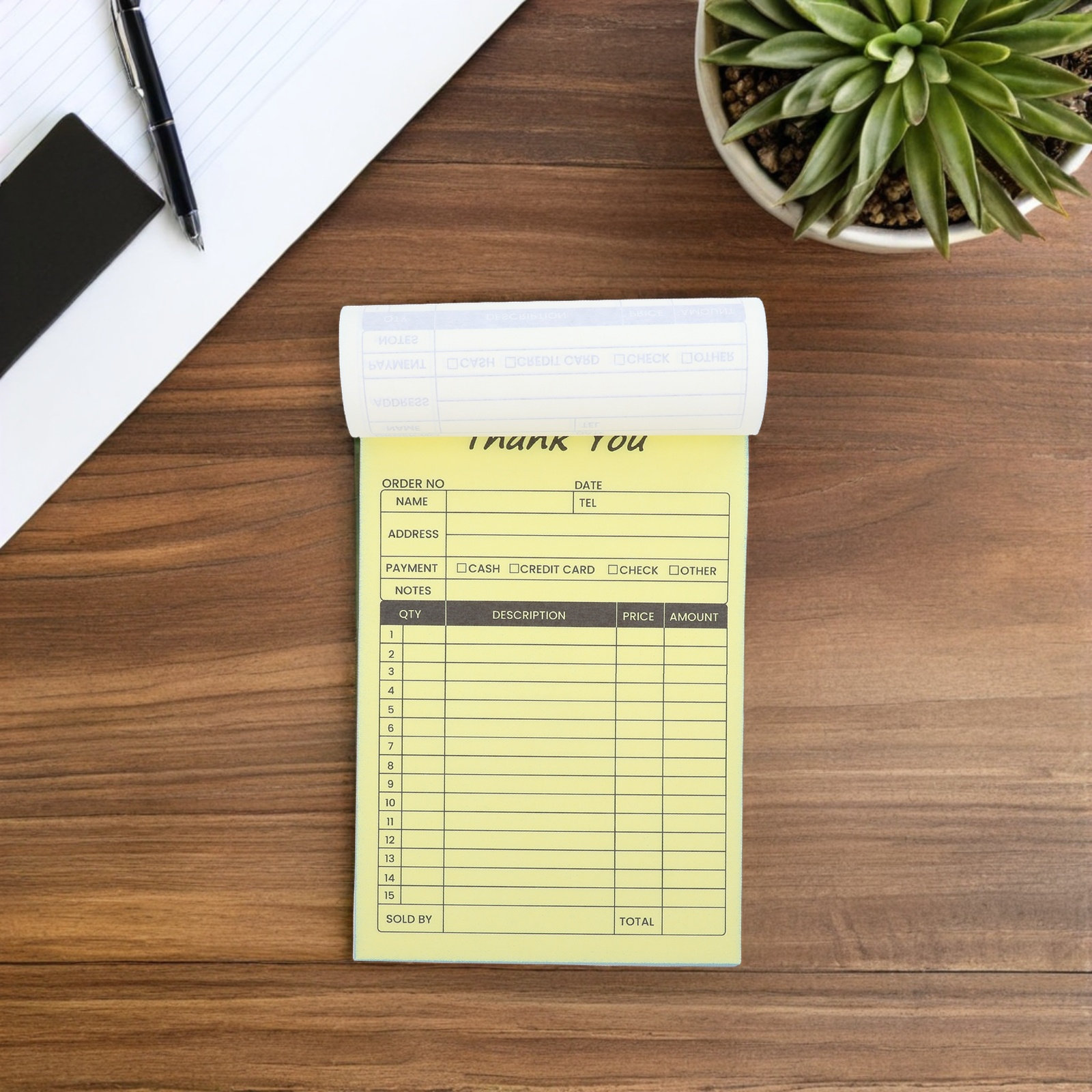2Pcs 2 Part Receipt Book Carbo - Carbon Copy Book 评论和价格