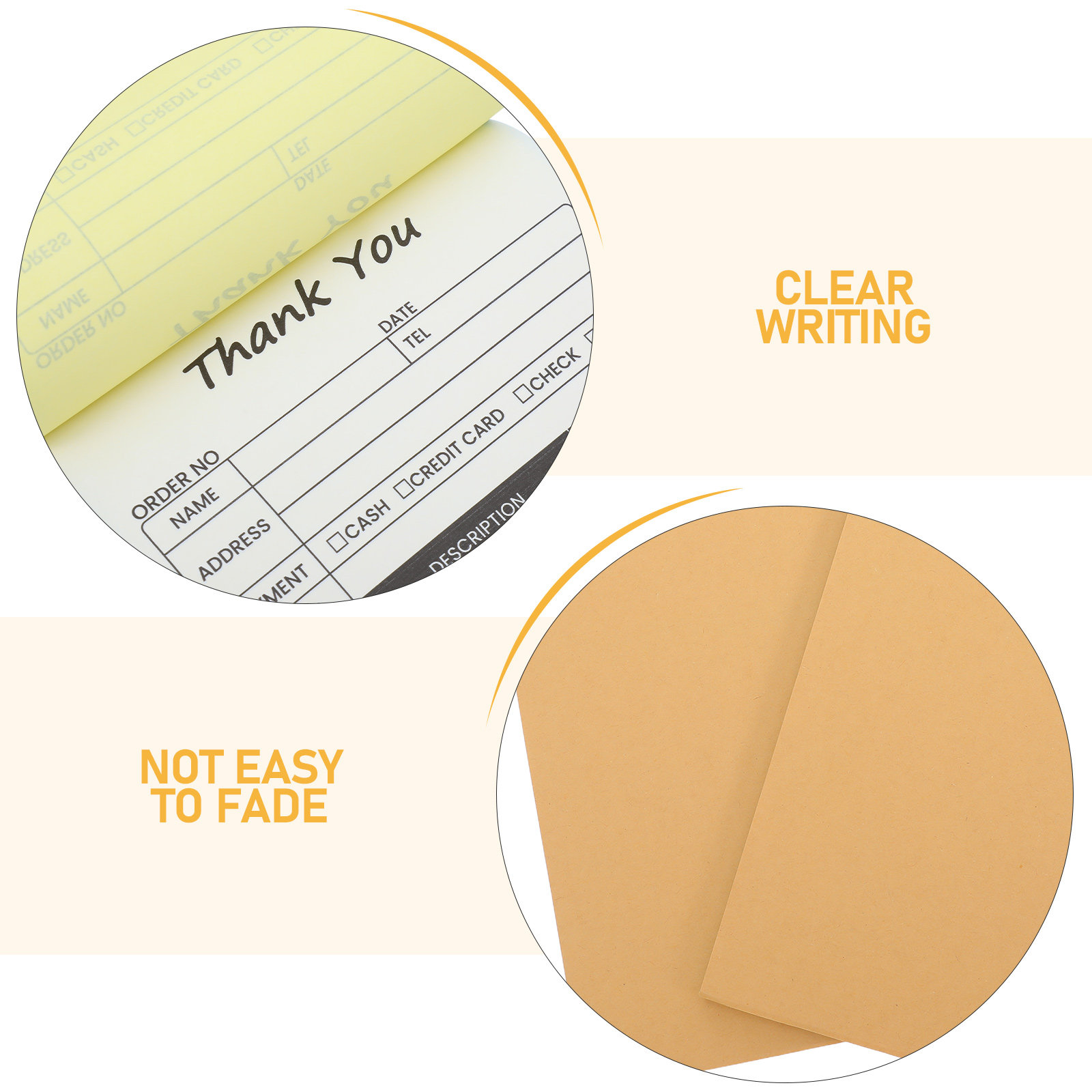 2Pcs 2 Part Receipt Book Carbo - Carbon Copy Book 评论和价格