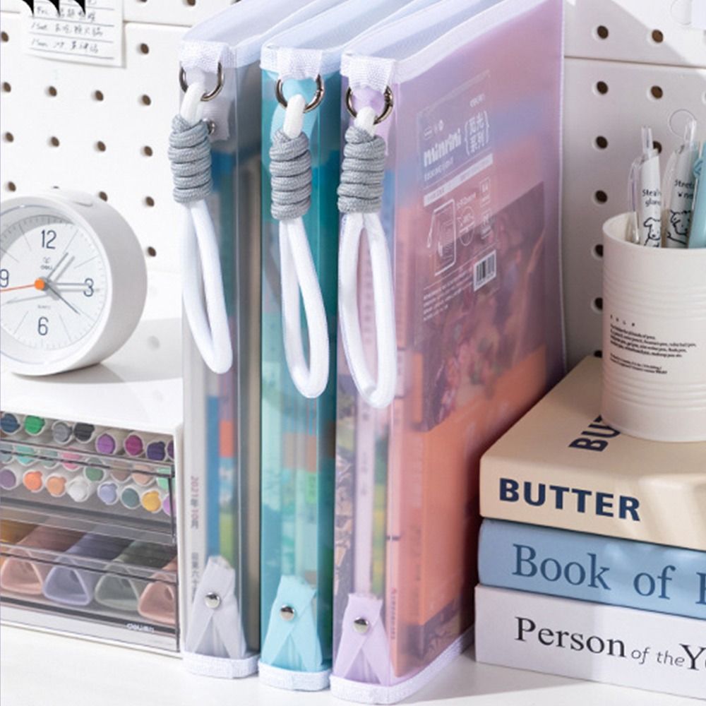 Portable Transparent A4 Zipper - Is Stationery Office Supply 评论和价格