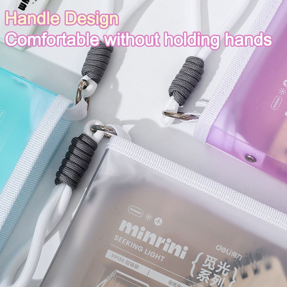 Portable Transparent A4 Zipper - Is Stationery Office Supply 评论和价格