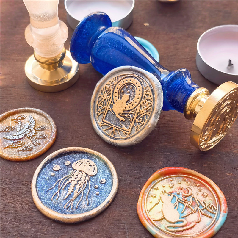 Jellyfish Starfish Butterfly C - Wax Seal Stamp Kit 评论和价格
