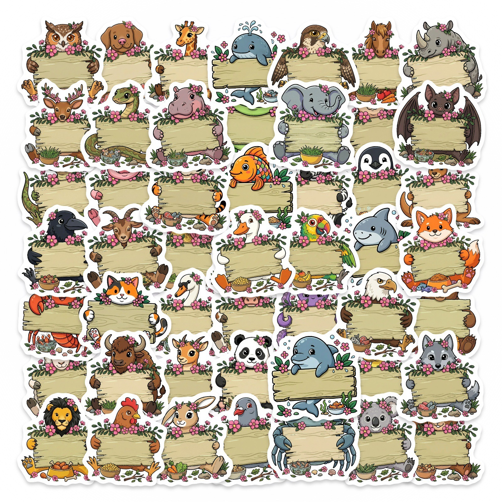 50/100Pcs HD Watercolor Forest - Paper Deal Stationery & Office Supply 评论和价格