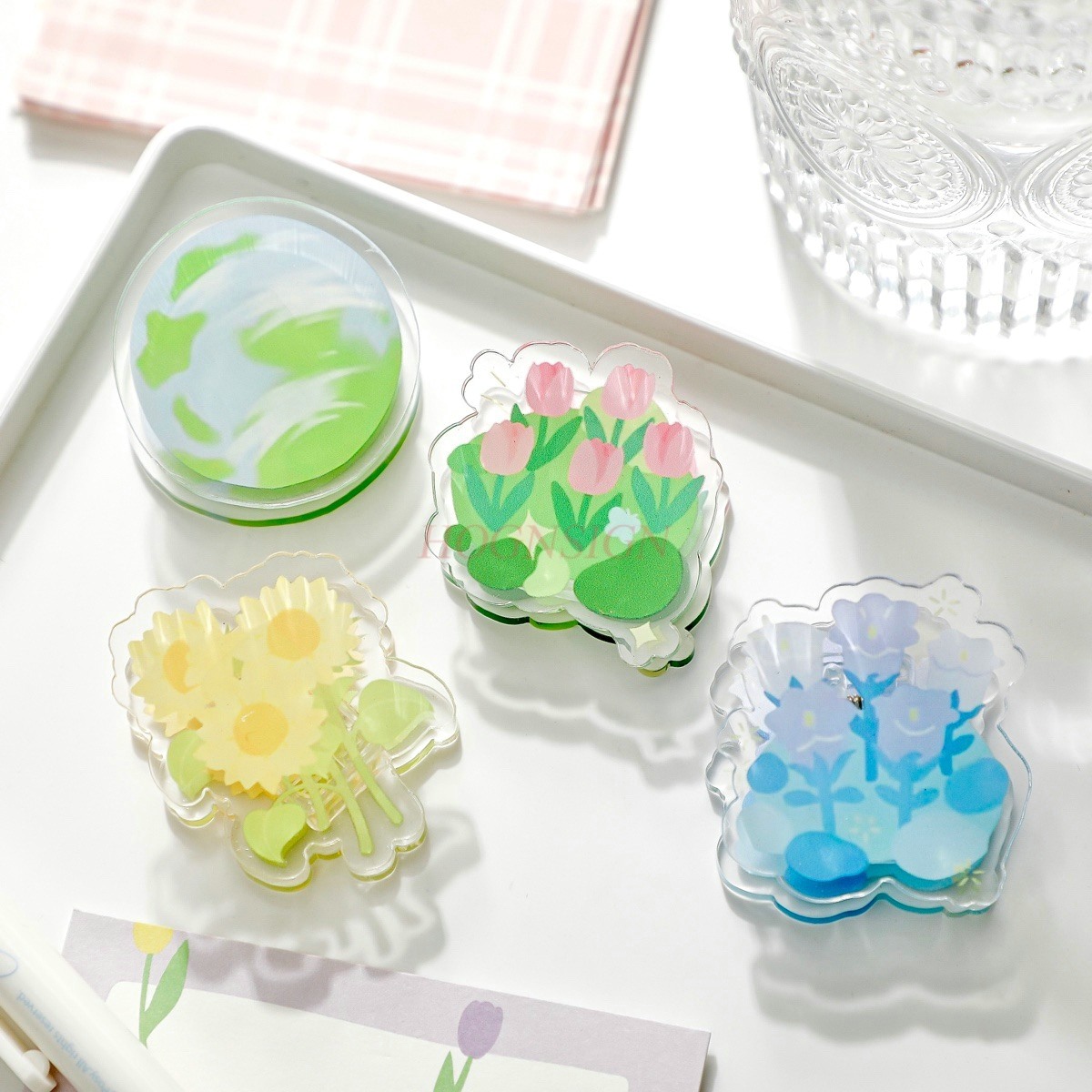1pcs Afternoon Garden Acrylic  - Is Stationery Office Supply 评论和价格