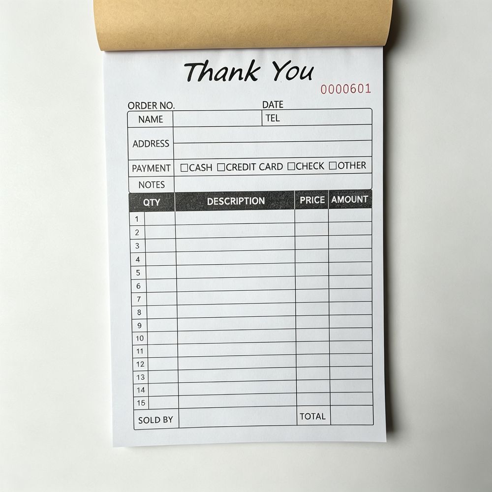 Thank You Receipt Book 2 Part  - Carbon Copy Book 评论和价格