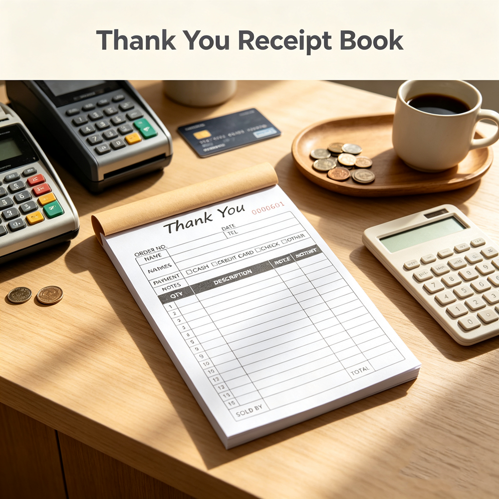 Thank You Receipt Book 2 Part  - Carbon Copy Book 评论和价格