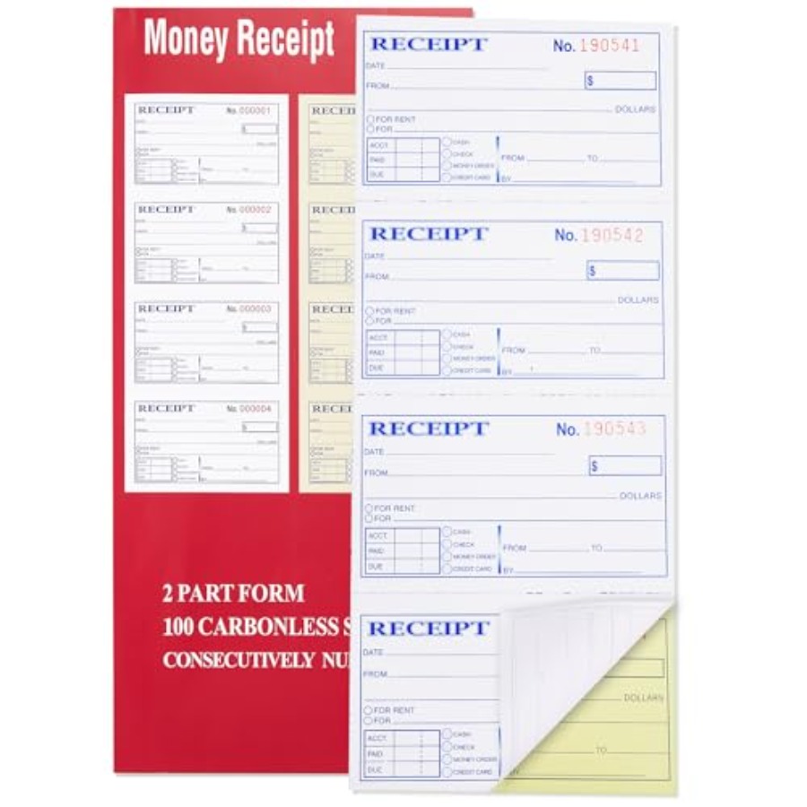 Receipt Book with Carbon Copie - Carbon Copy Book 评论和价格
