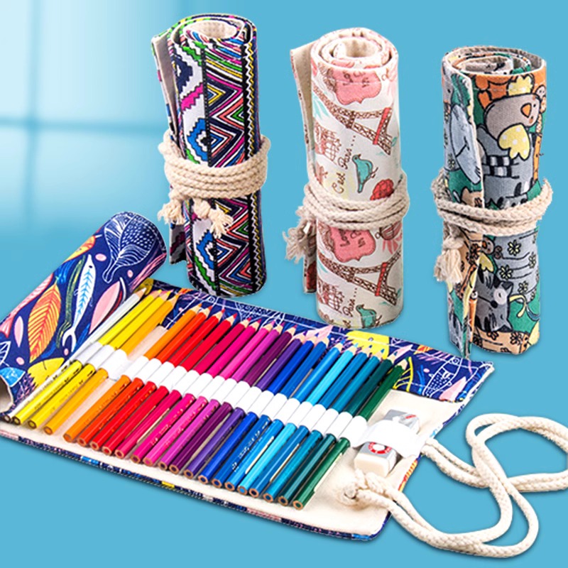 36/48/72 Holes Roll Art Pencil - Pen Pouch Roll 评论和价格