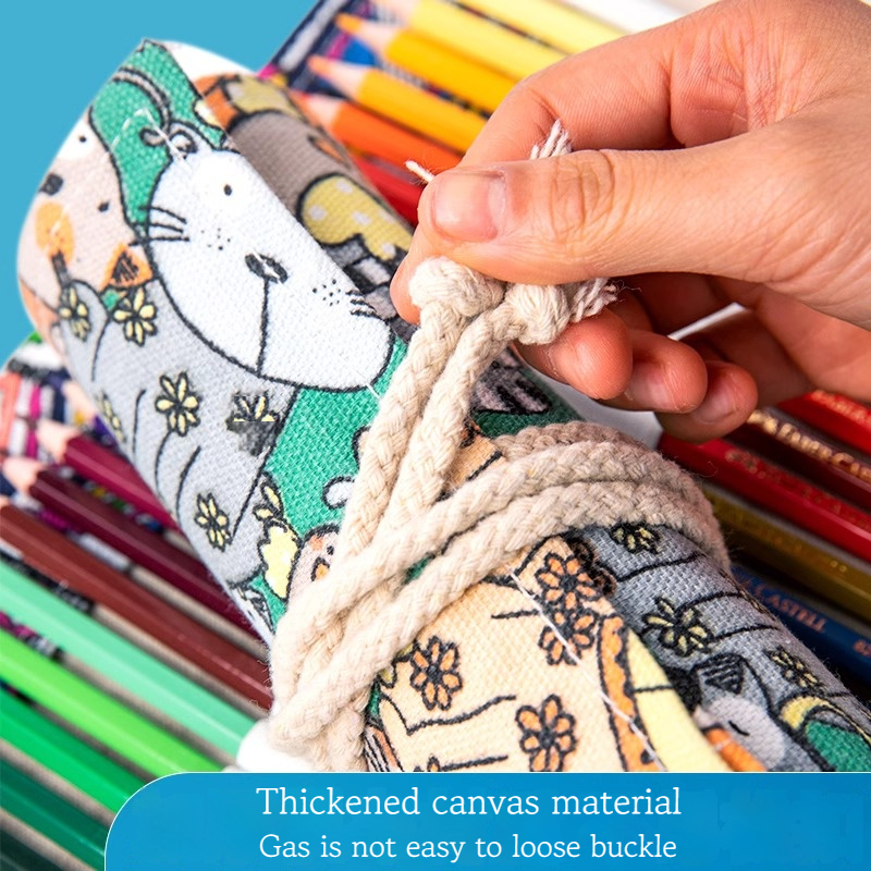 36/48/72 Holes Roll Art Pencil - Pen Pouch Roll 评论和价格