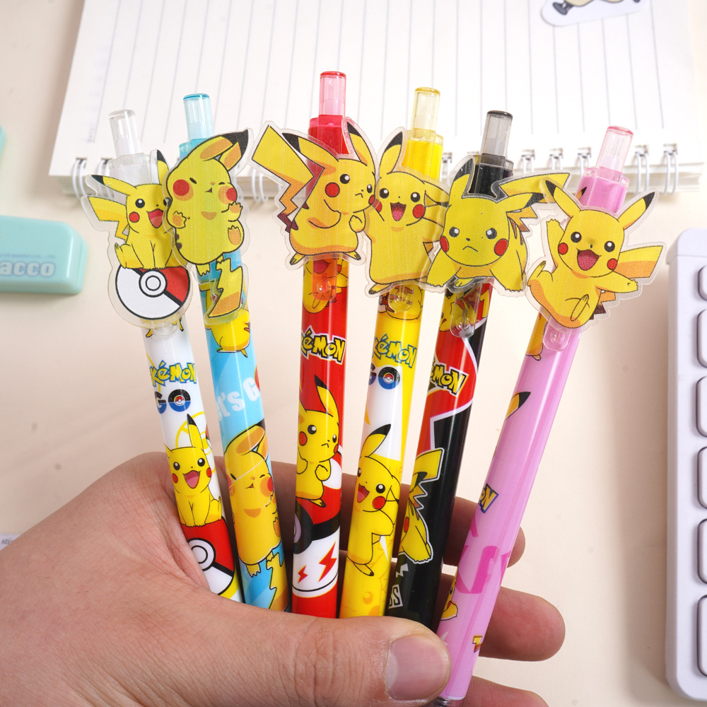 6Pcs Anime Pokemon Pikachu Pus - Office Supply Office Stationery Items 评论和价格