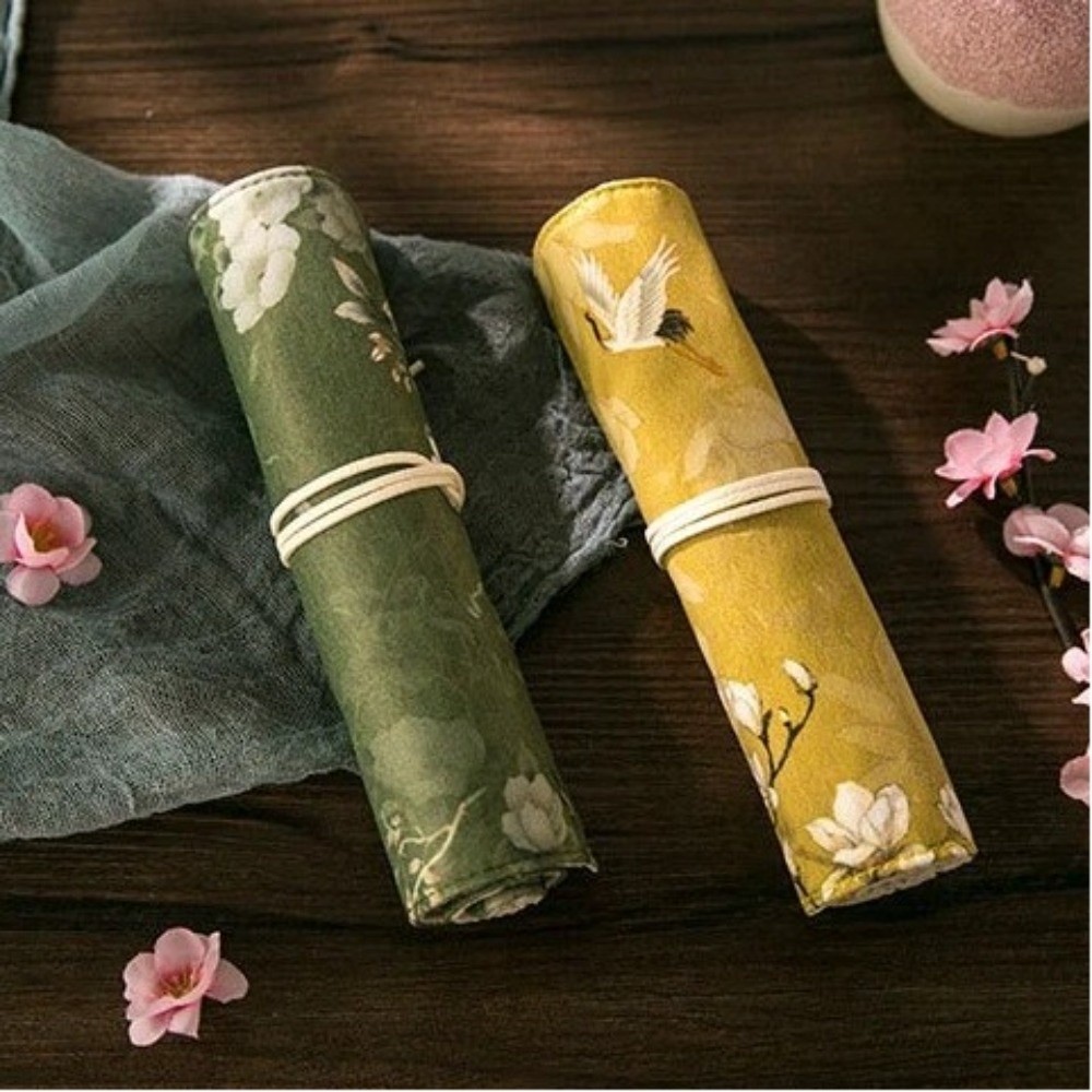 Vintage Roll Up Pencil Case Tr - Pen Pouch Roll 评论和价格