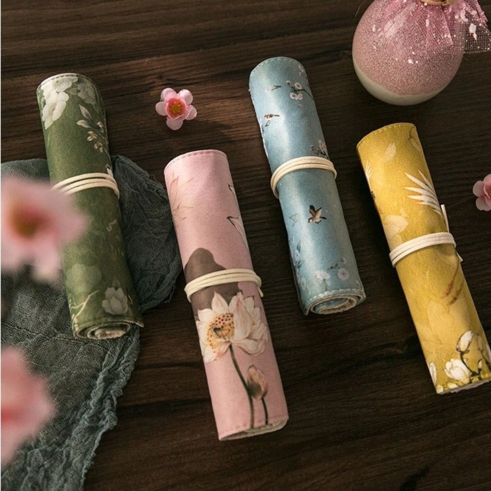 Vintage Roll Up Pencil Case Tr - Pen Pouch Roll 评论和价格