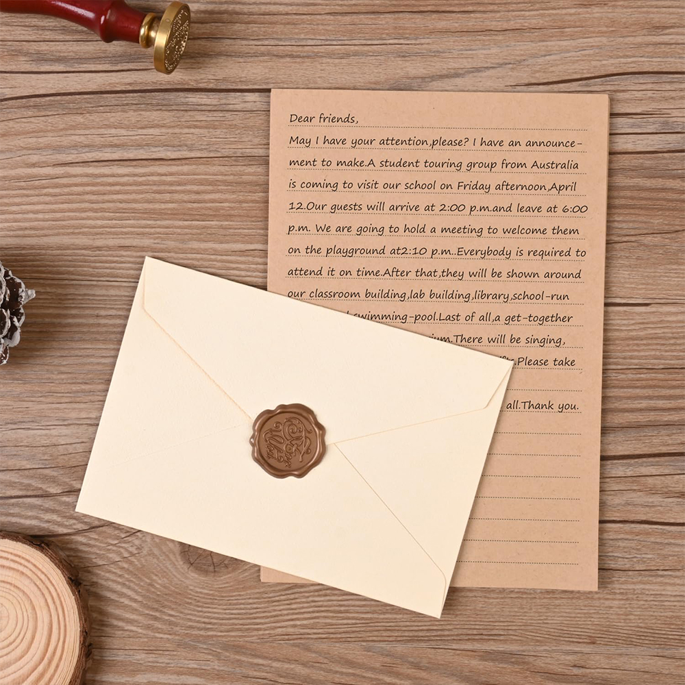 Stationery Set with Envelopes  - Wax Seal Stamp Kit 评论和价格