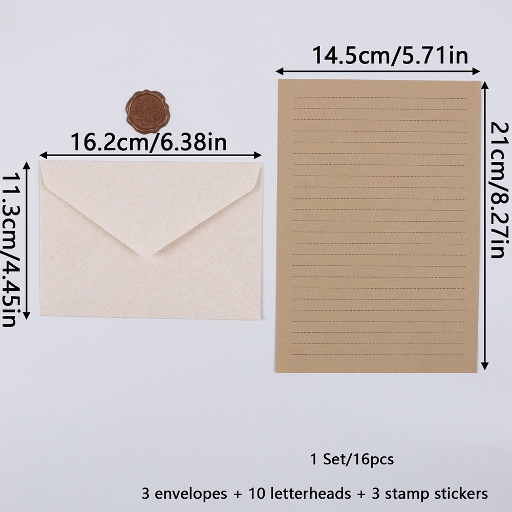 Stationery Set with Envelopes  - Wax Seal Stamp Kit 评论和价格