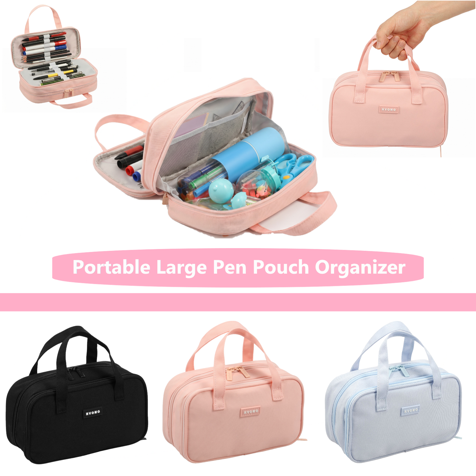 Large Capacity Pencil Case 5 C - Pen Pouch Roll 评论和价格