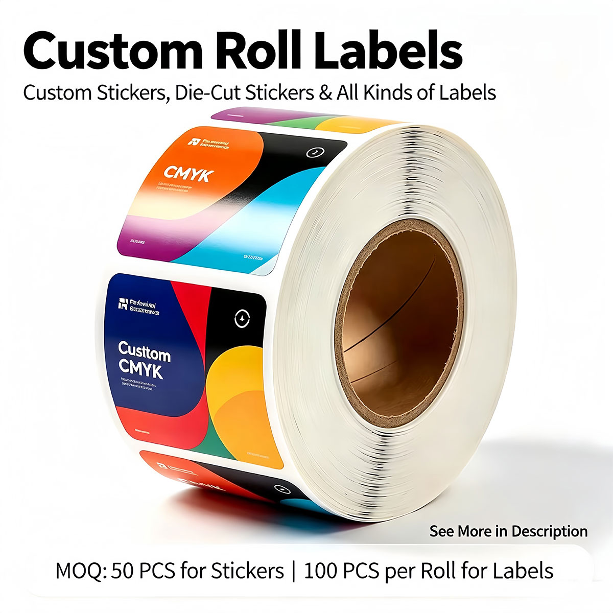 Custom printed roll labels: de - Sticker Label Roll 评论和价格