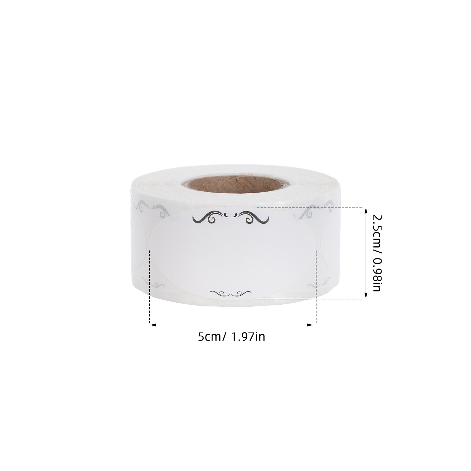 5 Rolls Blank Writable Sticker - Sticker Label Roll 评论和价格